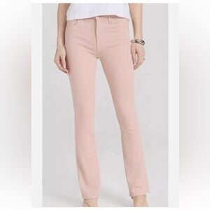 MOTHER Superior The Insider Hover High Rise Denim Jeans In Peach